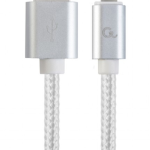 Gembird CCB-MUSB2B-AMLM-6-S cable de conector Lightning 1,8 m Plata