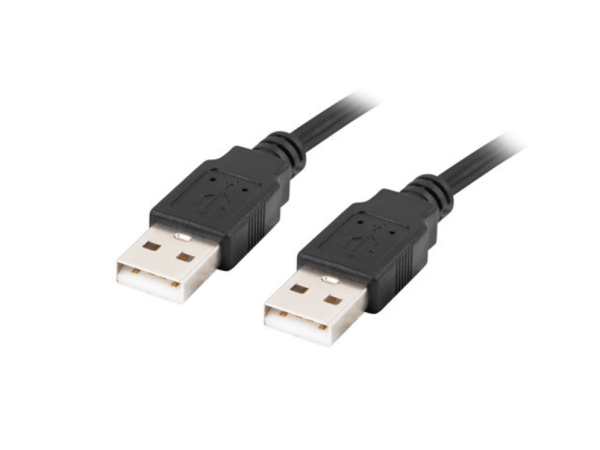 Lanberg CA-USBA-20CU-0005-BK cable USB USB 2.0 0,5 m Negro