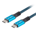 Lanberg CA-CMCM-45CU-0005-BK cable USB USB4 Gen 2x2 0,5 m USB C Negro, Azul