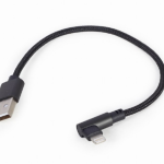 Gembird CC-USB2-AMLML-0.2M cable de conector Lightning 0,2 m Negro