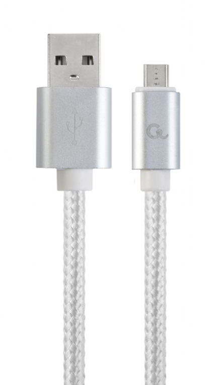 Gembird CCB-MUSB2B-AMBM-6-S cable USB 1,8 m USB 2.0 Micro-USB B USB A Blanco