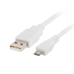 Lanberg CA-USBM-10CC-0018-W cable USB USB 2.0 1,8 m Micro-USB B USB A Blanco