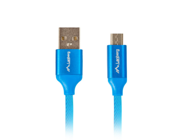 Lanberg CA-USBM-20CU-0018-BL cable USB USB 2.0 1,8 m Micro-USB A USB A Azul