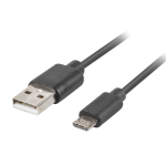 Lanberg CA-USBM-20CU-0018-BK cable USB USB 2.0 1,8 m Micro-USB A USB C Negro