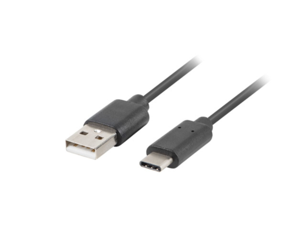 Lanberg CA-USBO-10CU-0005-BK cable USB USB 2.0 0,5 m USB A USB C Negro