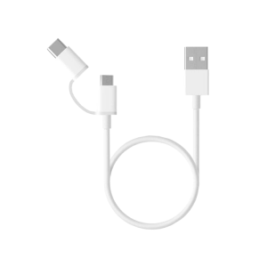 Xiaomi Mi 2-in-1 USB Cable Micro USB to Type C 30cm cable USB 0,3 m USB 2.0 USB A Micro-USB B Blanco