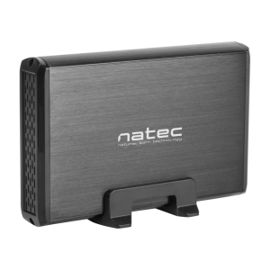 NATEC NKZ-0448 caja para disco duro externo Caja de disco duro (HDD) Negro 3.5"