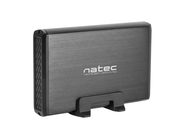 NATEC NKZ-0448 caja para disco duro externo Caja de disco duro (HDD) Negro 3.5"