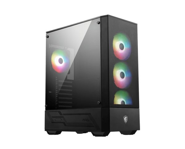 MSI MAG FORGE 112R carcasa de ordenador Midi Tower Negro, Transparente