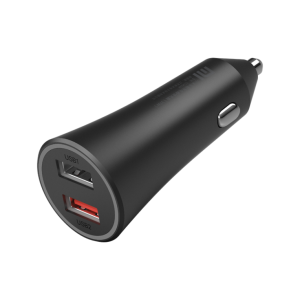 Xiaomi Mi 37W Dual-Port Car Charger Universal Negro Encendedor de cigarrillos Auto