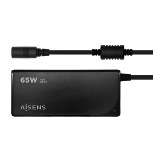 AISENS ASLC-65WAUTO-BK adaptador e inversor de corriente Interior Negro