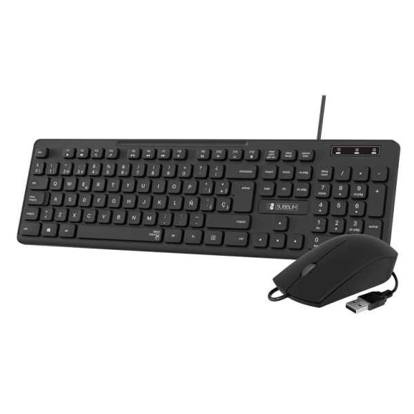 SUBBLIM SUBKBC-CSSK01 teclado Ratón incluido Universal QWERTY Español Negro