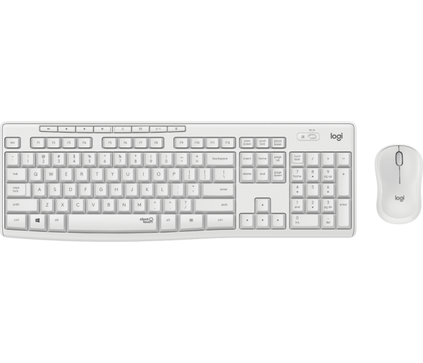 Logitech MK295 Silent Wireless Combo teclado Ratón incluido Oficina USB QWERTY Español Blanco