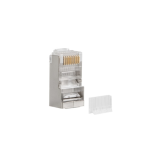 Lanberg PLS-6000 conector RJ-45 Acero inoxidable, Transparente