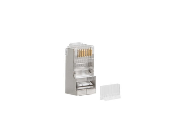 Lanberg PLS-6000 conector RJ-45 Acero inoxidable, Transparente