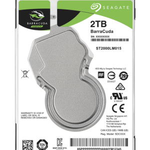 Seagate Barracuda 2.5" disco duro interno 2 TB 5400 RPM 128 MB 2.5" Serial ATA III