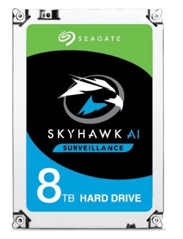 Seagate SkyHawk AI disco duro interno 8 TB 7200 RPM 256 MB 3.5" Serial ATA III