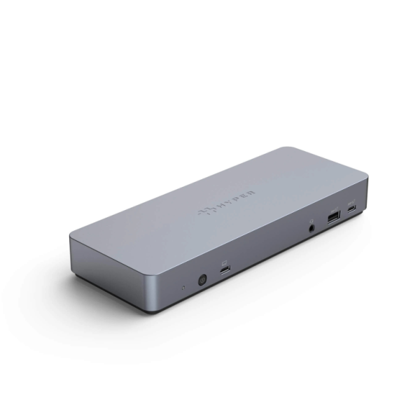 HYPER HD-GD1000 base para portátil y replicador de puertos Alámbrico USB 3.2 Gen 2 (3.1 Gen 2) Type-C Plata