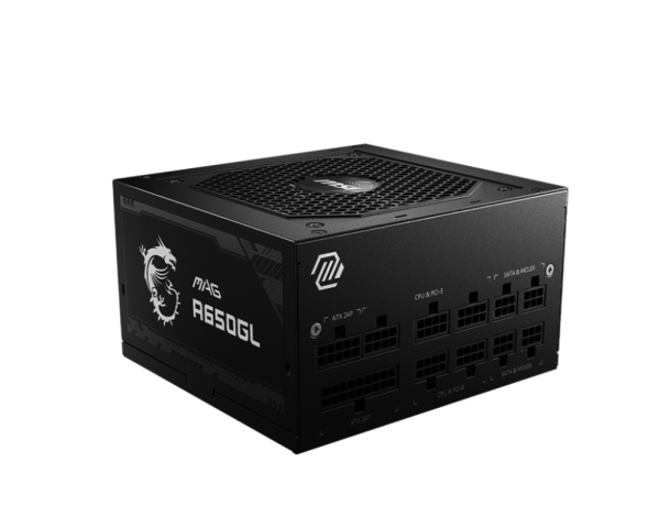 MSI MAG A650GL unidad de fuente de alimentación 650 W 20+4 pin ATX ATX Negro