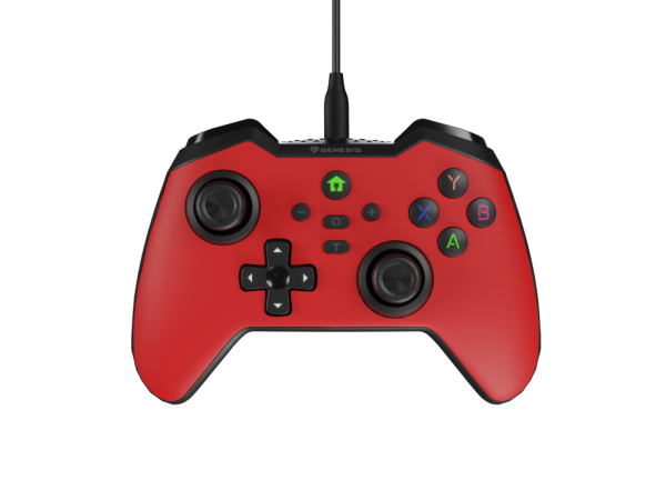 GENESIS Mangan 300 Rojo USB Gamepad Analógico/Digital Android, Nintendo Switch, PC