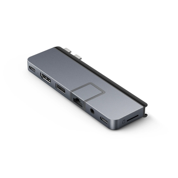 HYPER HD575-GRY-GL base para portátil y replicador de puertos USB 3.2 Gen 1 (3.1 Gen 1) Type-C Gris