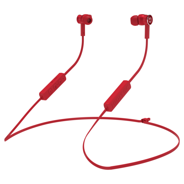 Hiditec AKEN Auriculares Inalámbrico Dentro de oído, Banda para cuello Llamadas/Música Bluetooth Rojo