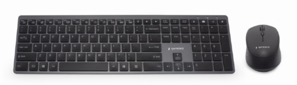 Gembird KBS-ECLIPSE-M500-ES teclado Ratón incluido Universal USB + Bluetooth QWERTY Inglés Negro