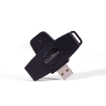 CoolBox CSI-680 lector de tarjeta inteligente Interior / exterior USB USB 2.0 Negro