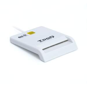 TooQ TQR-210W lector de tarjeta inteligente Interior USB 2.0 Blanco