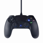 Gembird JPD-PS4U-01 mando y volante Negro USB Gamepad Analógico PC, PlayStation 4