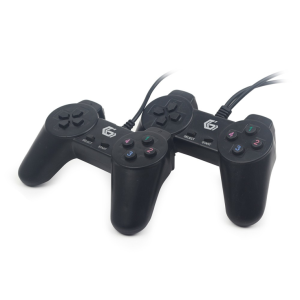 Gembird JPD-UB2-01 mando y volante Negro USB 2.0 Gamepad PC