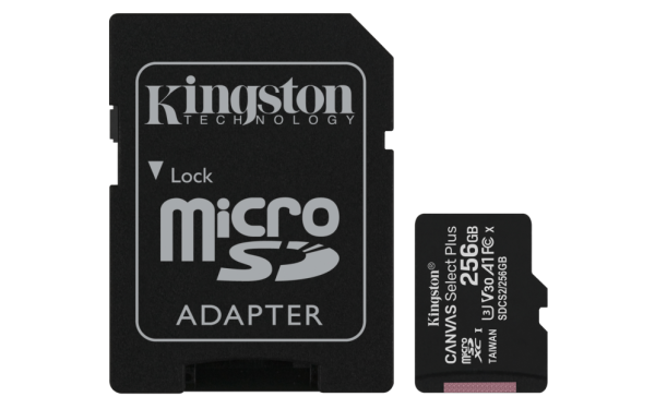 Kingston Technology Canvas Select Plus 256 GB MicroSDXC UHS-I Clase 10