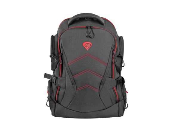 GENESIS Pallad 550 43,9 cm (17.3") Mochila Negro, Rojo