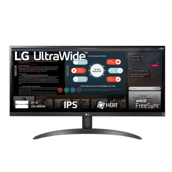 LG 29WP500-B pantalla para PC 73,7 cm (29") 2560 x 1080 Pixeles UltraWide Full HD LED Negro