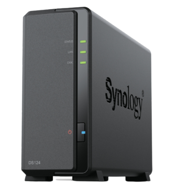 Synology DiskStation DS124 servidor de almacenamiento NAS Escritorio Realtek RTD1619B 1 GB DDR4 DiskStation Manager Negro