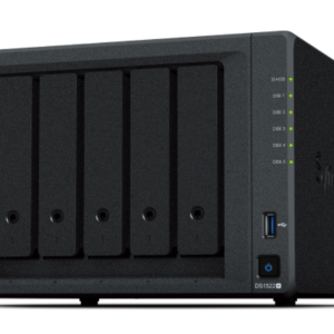 Synology DiskStation DS1522+ servidor de almacenamiento NAS Torre AMD Embedded R-Series SoC R1600 8 GB DDR4 DiskStation Manager Negro