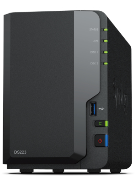 Synology DiskStation DS223 servidor de almacenamiento NAS Escritorio Realtek RTD1619B 2 GB DDR4