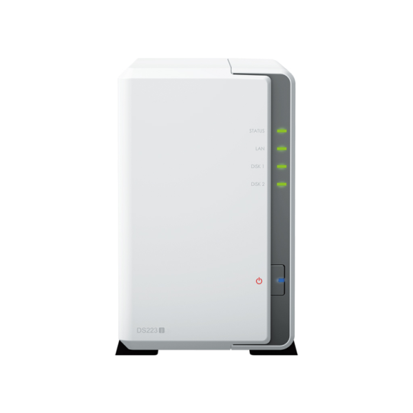 Synology DiskStation DS223J servidor de almacenamiento NAS Escritorio Realtek RTD1619B 1 GB DDR4 DiskStation Manager Blanco