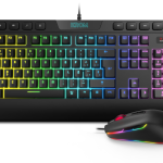 Krom Kalyos teclado Ratón incluido Juego USB Negro