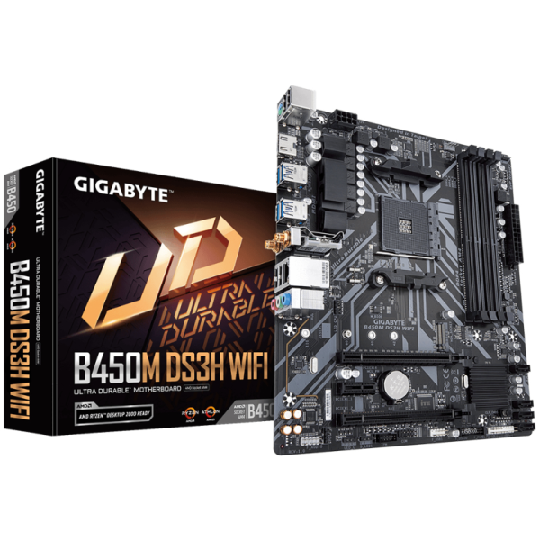 GIGABYTE B450M DS3H WIFI placa base AMD B450 Zócalo AM4 micro ATX