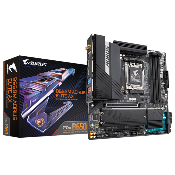 GIGABYTE B650M AORUS ELITE AX placa base AMD B650 Zócalo AM5 micro ATX