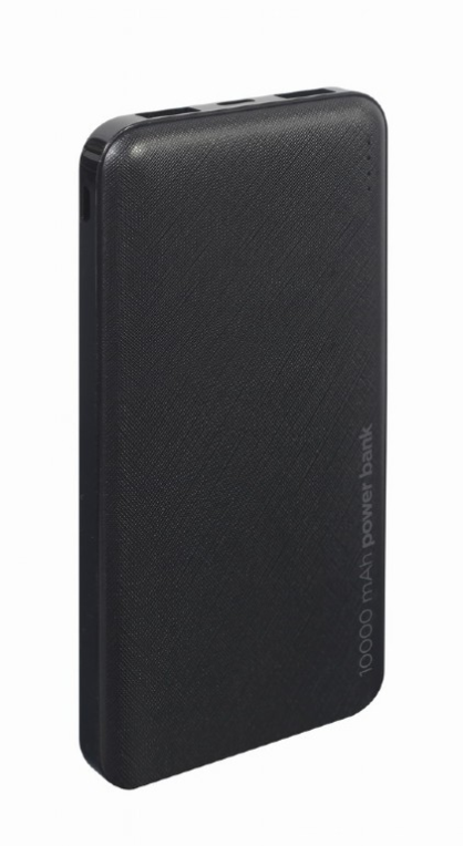 Gembird PB10-02 batería externa Polímero de litio 10000 mAh Negro