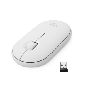 Logitech Pebble M350 ratón Oficina Ambidextro RF Wireless + Bluetooth Óptico 1000 DPI