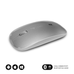 SUBBLIM SUBMO-DFLAT22 ratón Oficina Ambidextro RF Wireless + Bluetooth + USB Type-A 1600 DPI