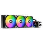 Sharkoon S90 RGB Carcasa del ordenador, Procesador Sistema de refrigeración líquida todo en uno 12 cm Negro 1 pieza(s)