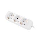 Lanberg PS0-03F-0150-W base múltiple 1,5 m 3 salidas AC Interior Blanco