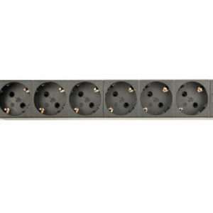 Gembird EG-PDU-014 unidad de distribución de energía (PDU) 8 salidas AC 1U Negro