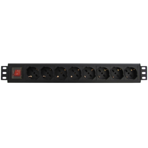 WP WPN-PDU-G01-08 unidad de distribución de energía (PDU) 8 salidas AC 1.5U Negro