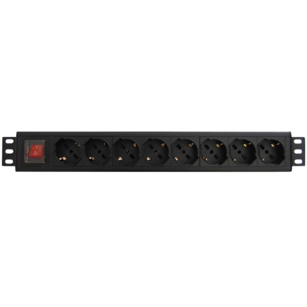 WP WPN-PDU-G01-08 unidad de distribución de energía (PDU) 8 salidas AC 1.5U Negro