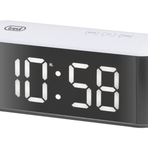 Trevi EC 883 BL Reloj despertador digital Negro, Blanco